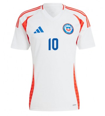 Chile Alexis Sanchez #10 Udebanetrøje Copa America 2024 Kortærmet